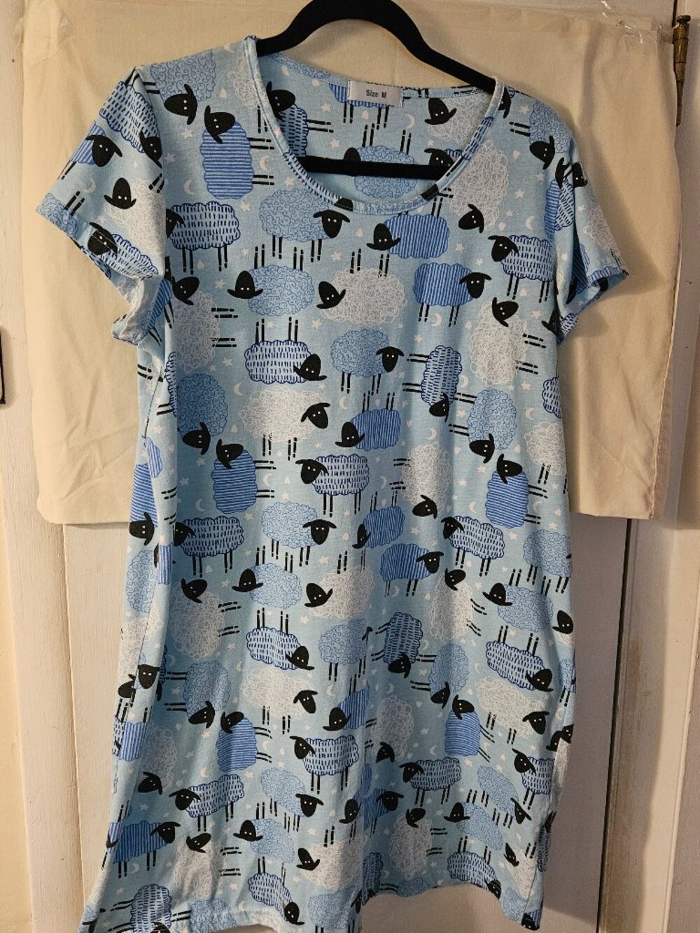 Women's Sleep Shirts Size Medium Sheep Coffee